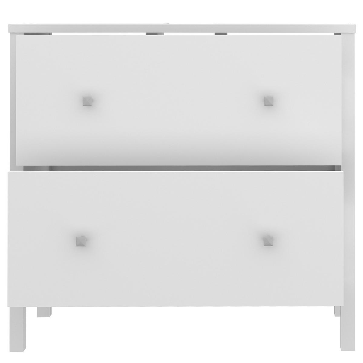 WASCHBECKENUNTERSCHRANK - Weiß - Weiß, Holzwerkstoff (64/60/35cm) - home24