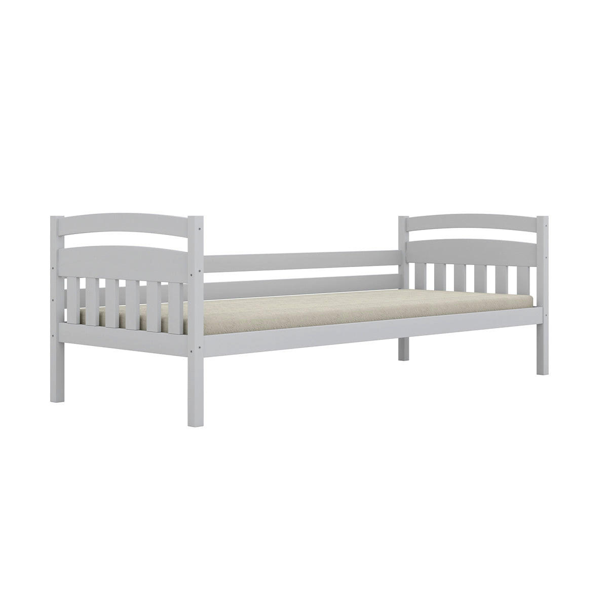 BETT 90/200 Tosia Weiß - Weiß, Holz (90/200cm) - Petits-meubles