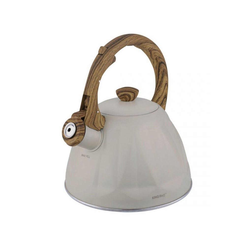 WASSERKESSEL Beige 20.5/18.5/22 cm 64460 - Beige, Metall (20.5cm) - Kinghoff 