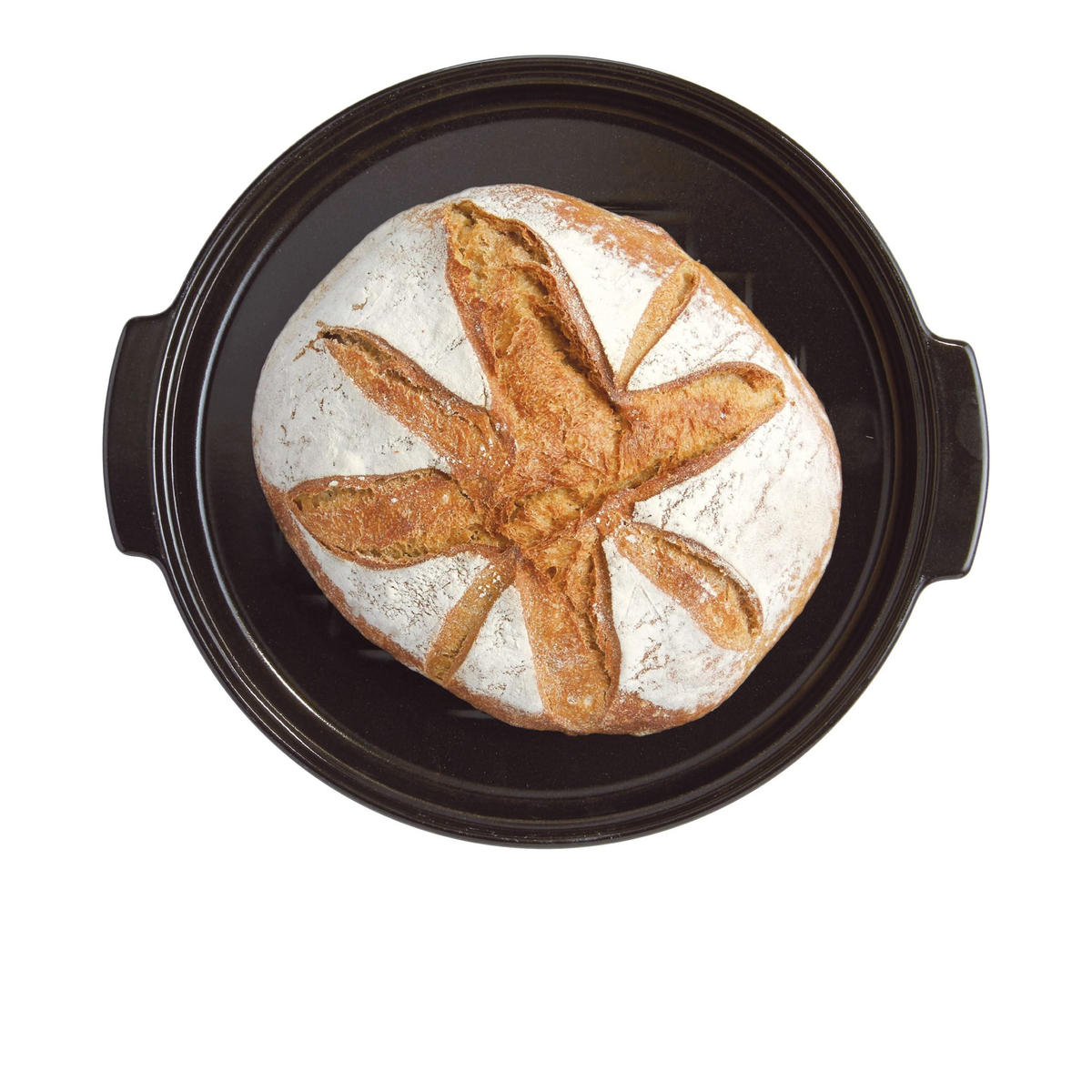BROTBACKFORM Backform Fusain - ø 32 cm / 5.2 Liter - Grau, Keramik (2/14/30cm) - Emile Henry