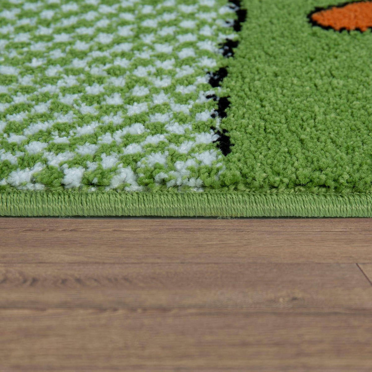 KINDERTEPPICH 80/150 LIEBEN SIEBEN 730 - Grün, Kunststoff (80/150cm)