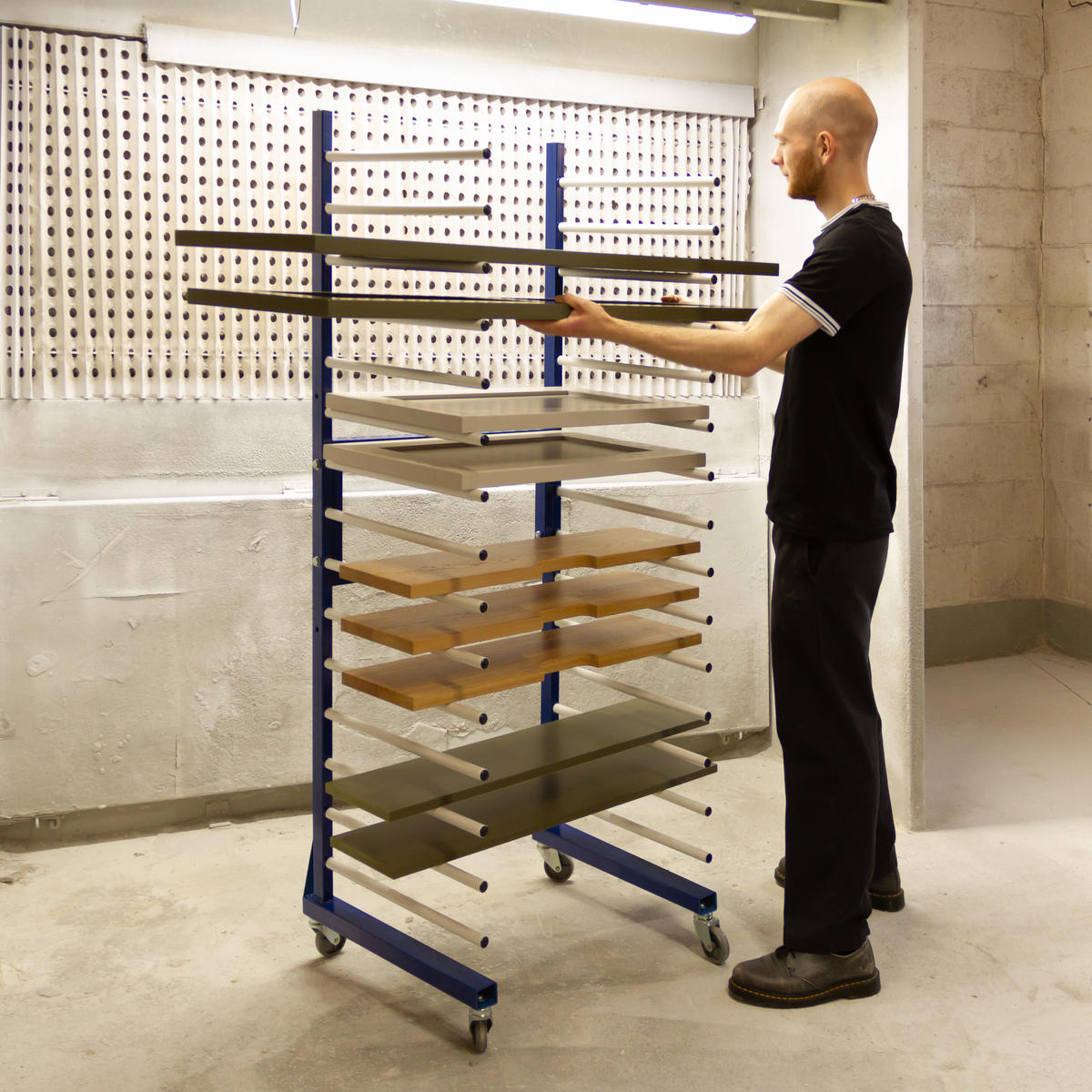 KOMBI-TROCKNUNGSWAGEN 2-Wege-Anschlussstück - Blau, Metall (60/30/3.8cm) - Monster Racking