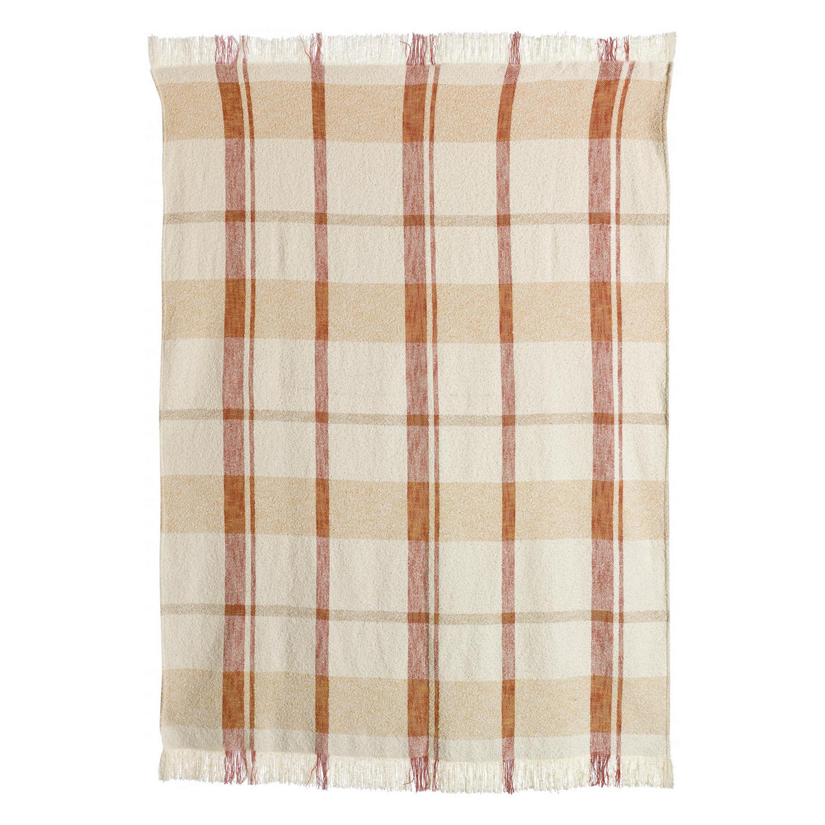 JACQUARD-DECKE Jane multico siena 130 x 160 cm - Dunkelorange, Textil (130/160cm) - Vivaraise