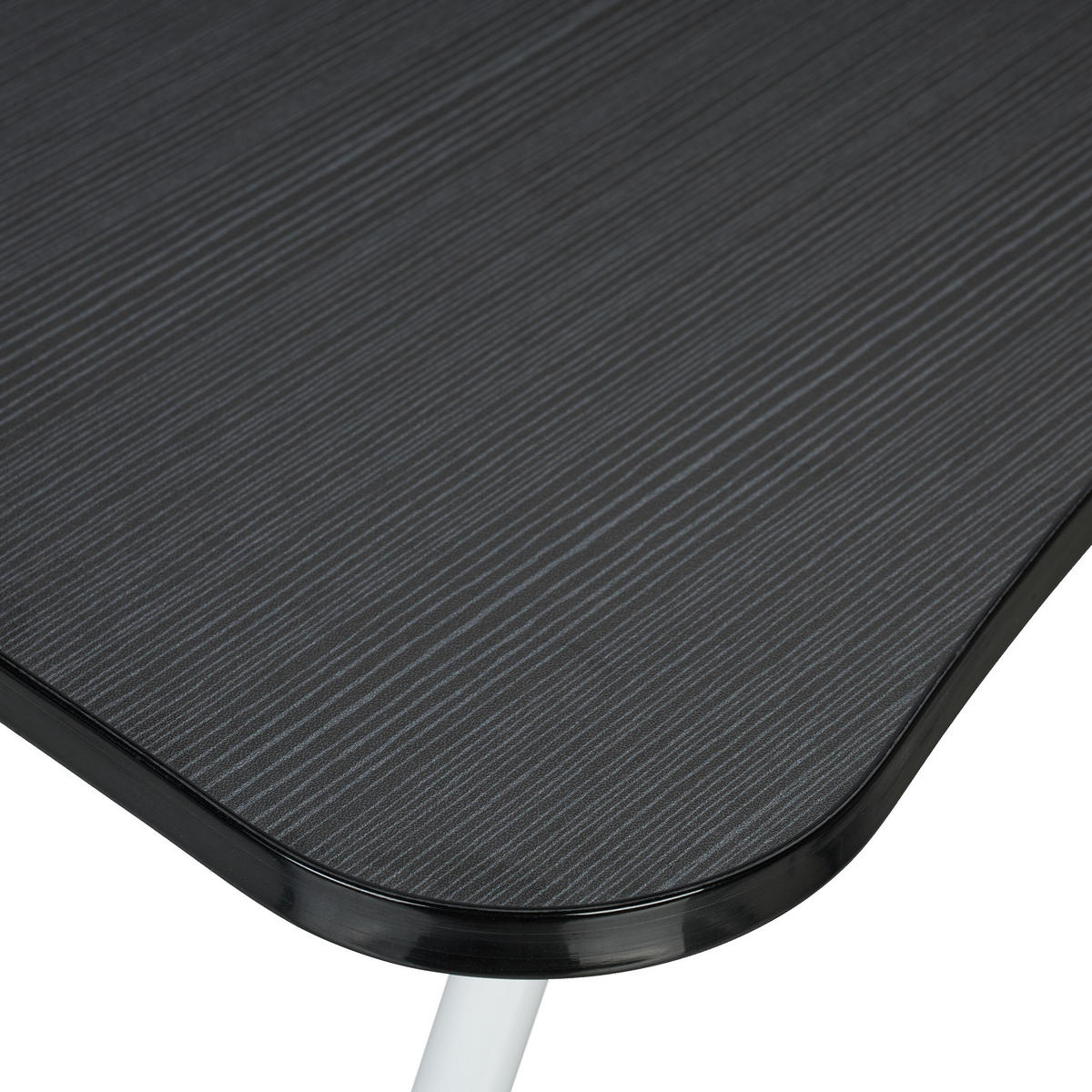 LAPTOPTISCH Schwarz klappbar 63x40 cm - Schwarz, Holzwerkstoff/Kunststoff (40/63/26cm) - Relaxdays