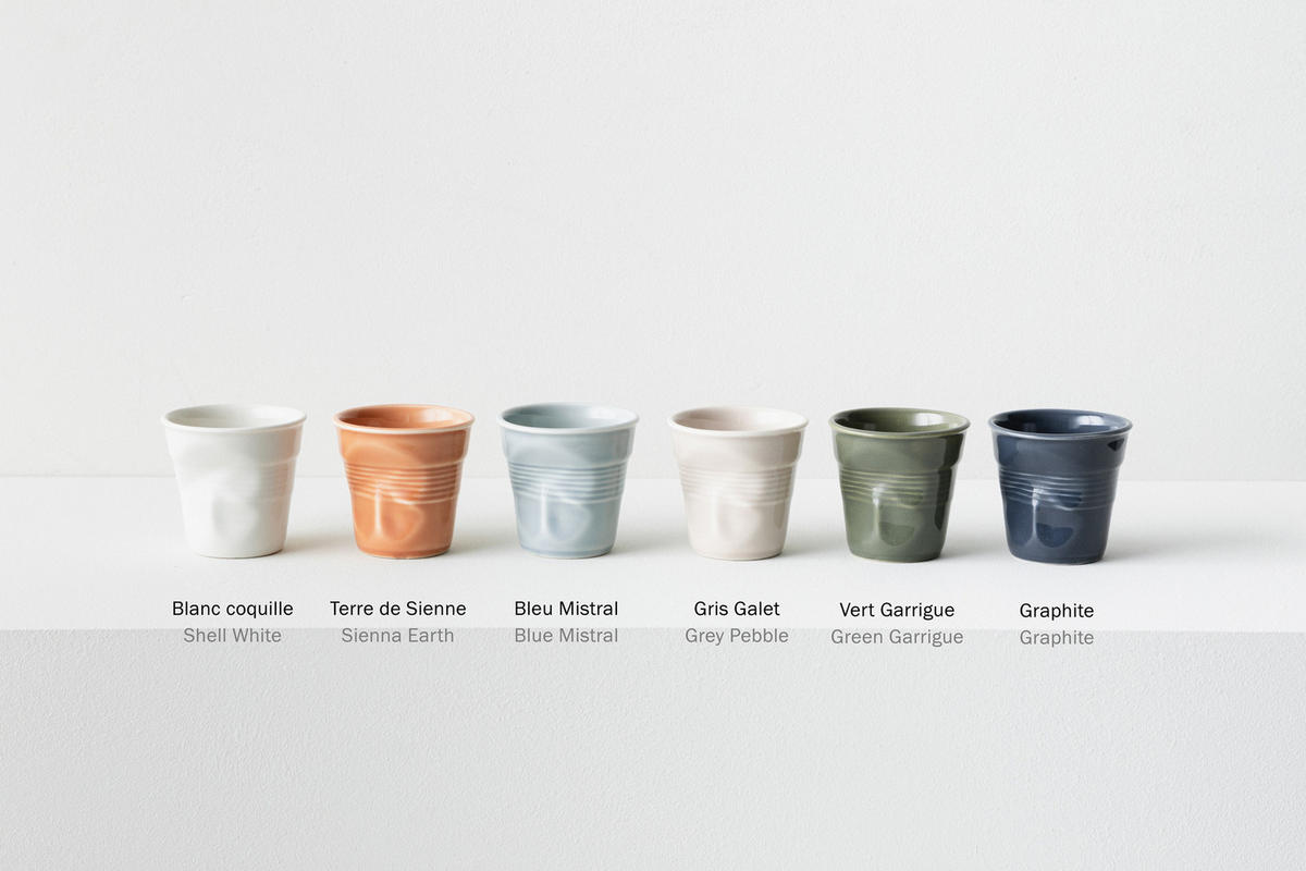 KNICKBECHER Espresso 0,08l Graphite - Dunkelgrau, Keramik (0.08L) - Revol Porcelaine France