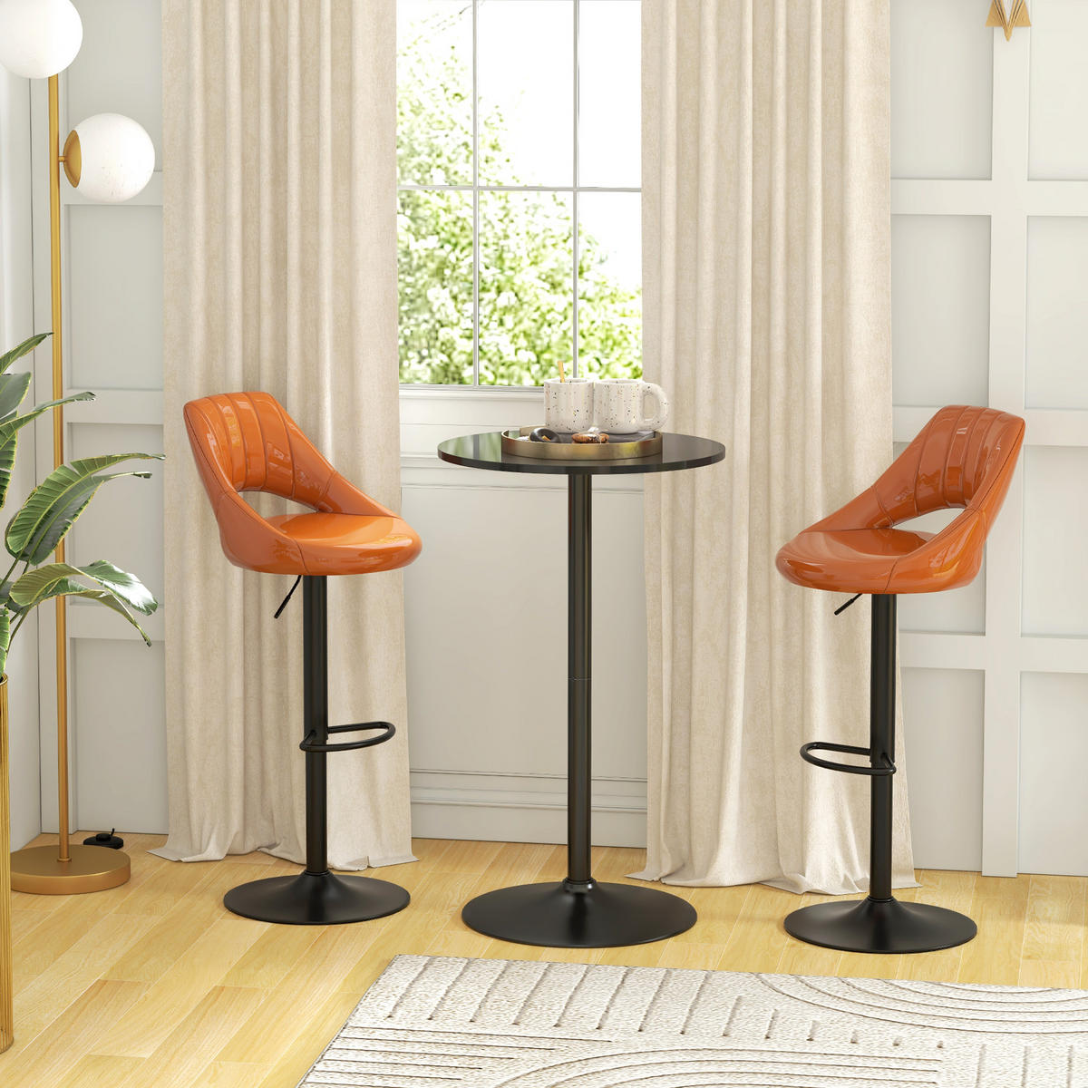 BARTISCH Schwarz 60.0/60.0/102.0cm - Schwarz, Holzwerkstoff (60/60/102cm)