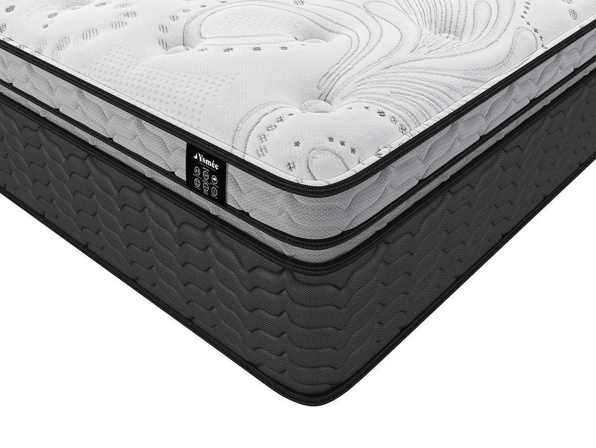 STANDARDMATRATZE - 2 Personen - Stoff - Weiß - - Weiß, Textil (140/190cm) - Vente-Unique