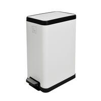 MÜLLEIMER STM15 15L Weiß - Weiß, Metall (20/45/36cm) - SVITA