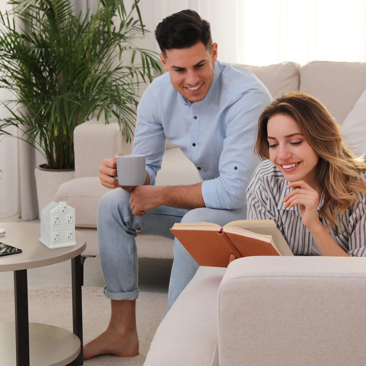 Weiß, Keramik (11cm) - Relaxdays