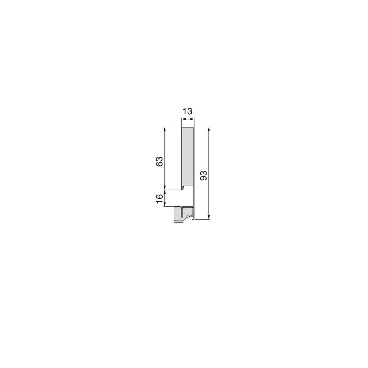 AUSSENSCHUBLADE Vertex 40Kg Höhe 93mm, Tiefe 400mm, Stahl, Lackiert Grau - Silberfarben, Metall (16/6/43cm) - EMUCA