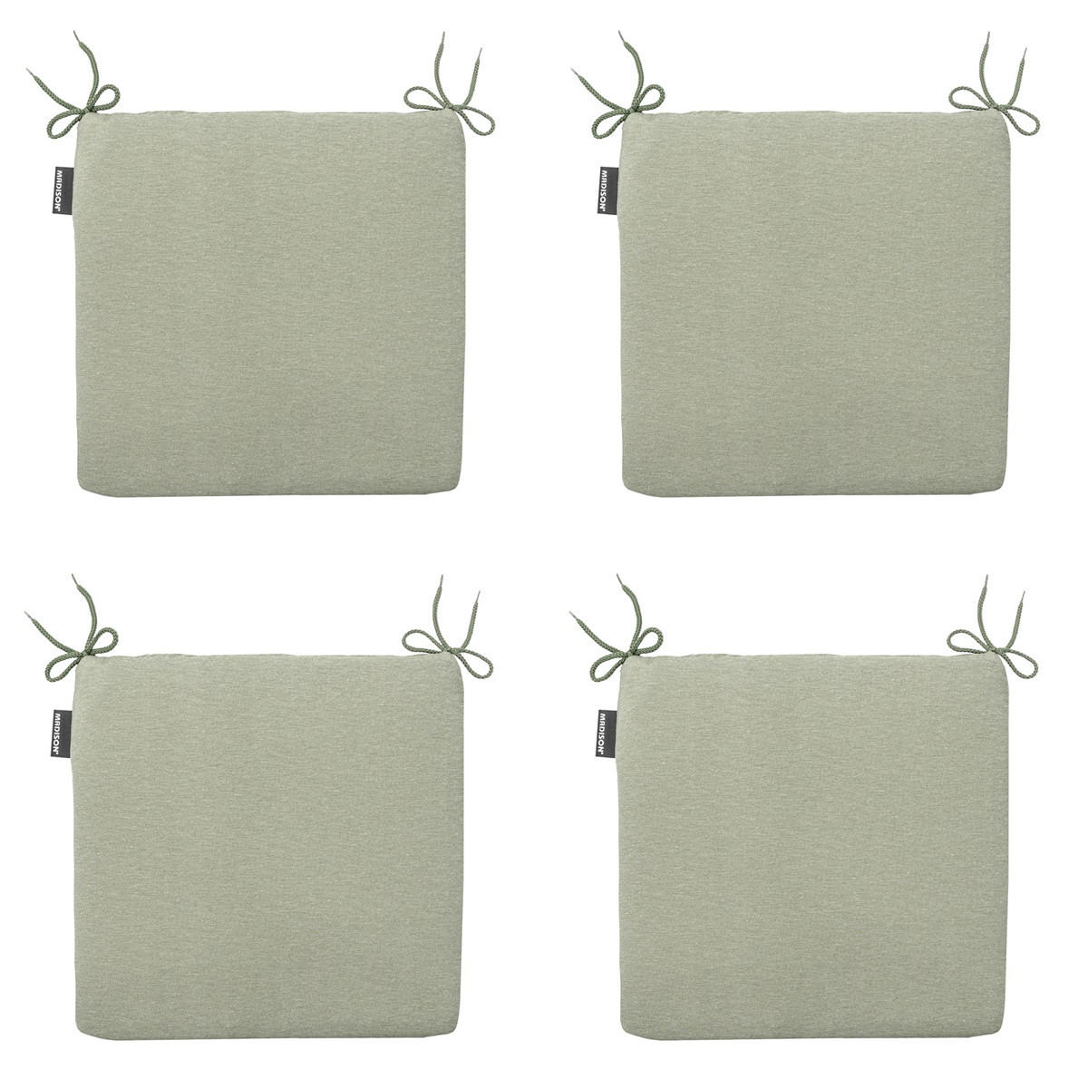 SITZKISSEN Panama 40/40 cm 4er-Set - Hellgrün, Textil (40/4/40cm) - Madison
