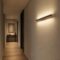 LED-WANDLEUCHTE Rift L - Dunkelbraun, Metall (90/3.1/7cm) - Lumicom