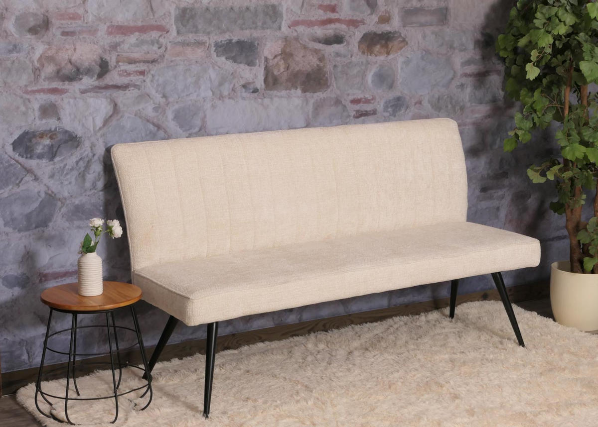 SITZBANK Beige - Beige, Textil (160/90/60cm) - MCW