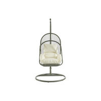 HÄNGESESSEL - 1 Person - Metall - Grün - - Grün, Metall (103/197/103cm) - Vente-Unique