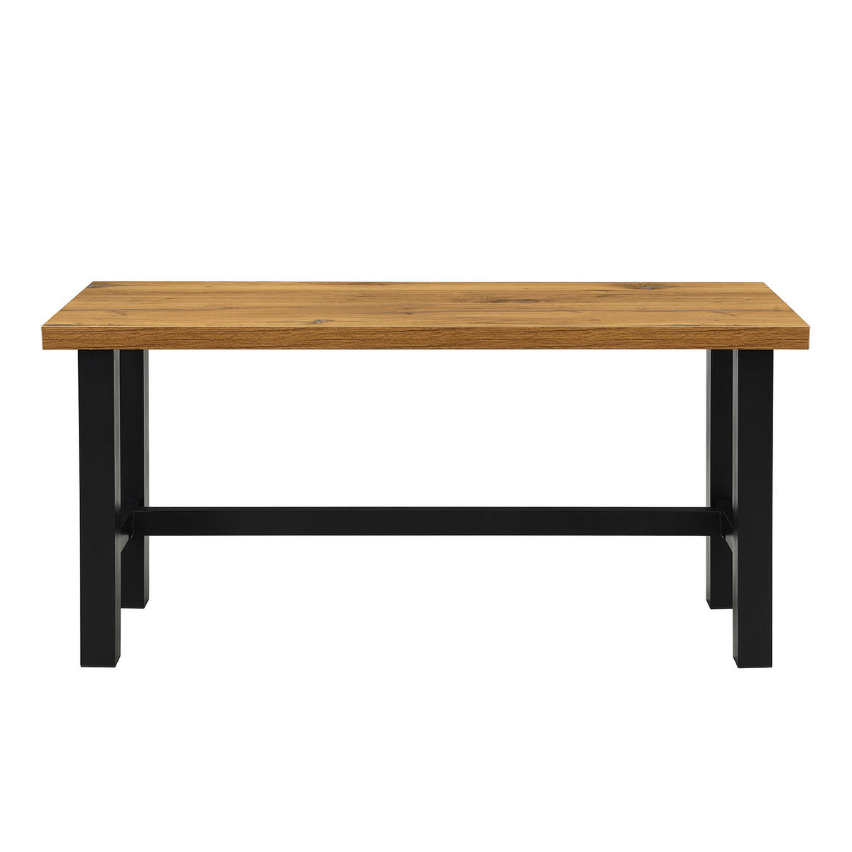 SCHREIBTISCH THOR 160/60/77 cm - Alteiche/Schwarz, Holzwerkstoff/Metall (60/160/77cm) - DUBI Möbel