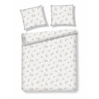 BETTWÄSCHE Satin DOVITE, 160x200 cm, Ecru, Winter Weihnachten Bettbezug, Weihnachtsdeko, Christmas, Weihnachtsmotiv - Ecru, Textil (160/200cm) - home&you