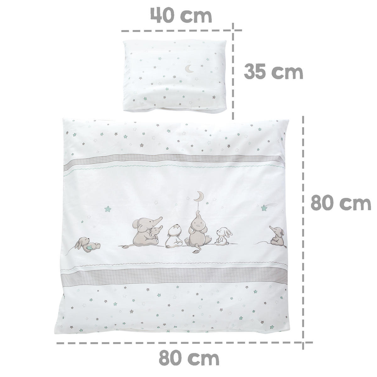 KINDERBETTWÄSCHE Sternenzauber 80 x 80 cm - Taupe, Textil (80/80cm) - Roba