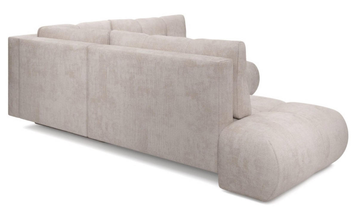 ECKSOFA Hellbeige SOHI Flow 03 Ausziehbar Mit Schlaffunktion - Beige, Textil (266.5/266.5cm) - Sepro Meble
