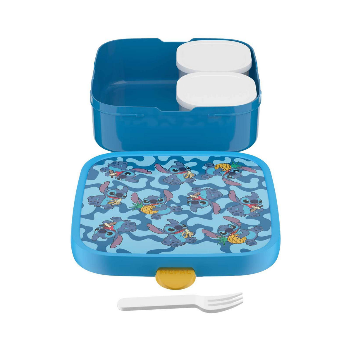 BROTDOSE XL Campus (2025) Stitch 1,3 l - Blau/Gelb, Kunststoff (18.2/6.1/18.2cm) - Mepal
