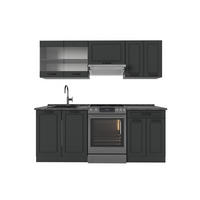 KUHINJSKI BLOK R-Line Antracitna podeželska hiša/antracitna 200 cm , DP Antracit - antracit, leseni material (200/81.6/60cm) - Vicco