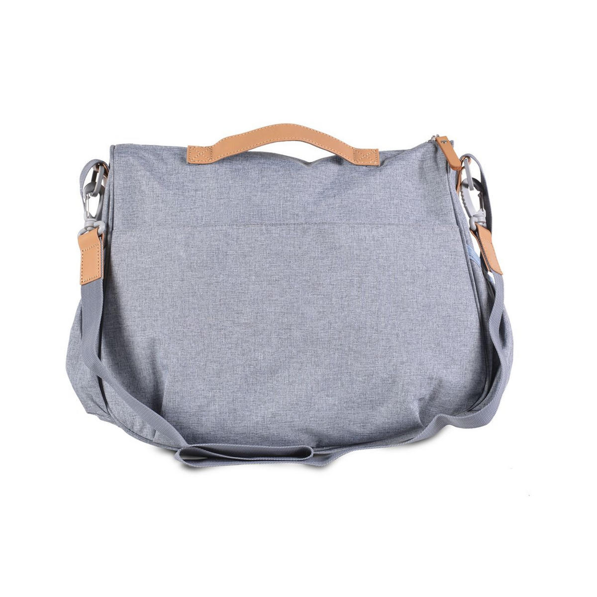 WICKELTASCHE Naomi grau Wickelunterlage, Schultergurt, Seitentaschen und Reißverschluss - Grau, Textil (10/32/40cm) - Cangaroo
