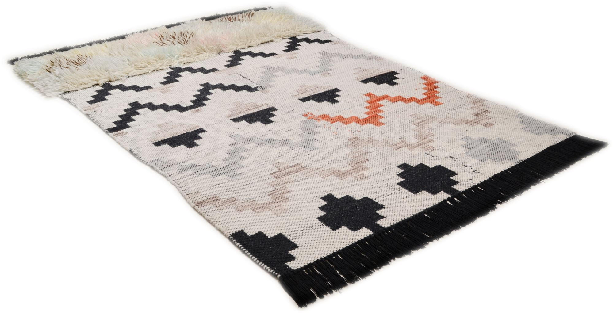 WEBTEPPICH Nomadic-Design 140x200 cm - Multicolor, Textil (140/200cm) - THEKO
