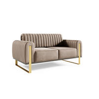 SOFA Valerie 2-sitzer - Braun, Holzwerkstoff/Textil (164/79/90cm) - Fun Möbel