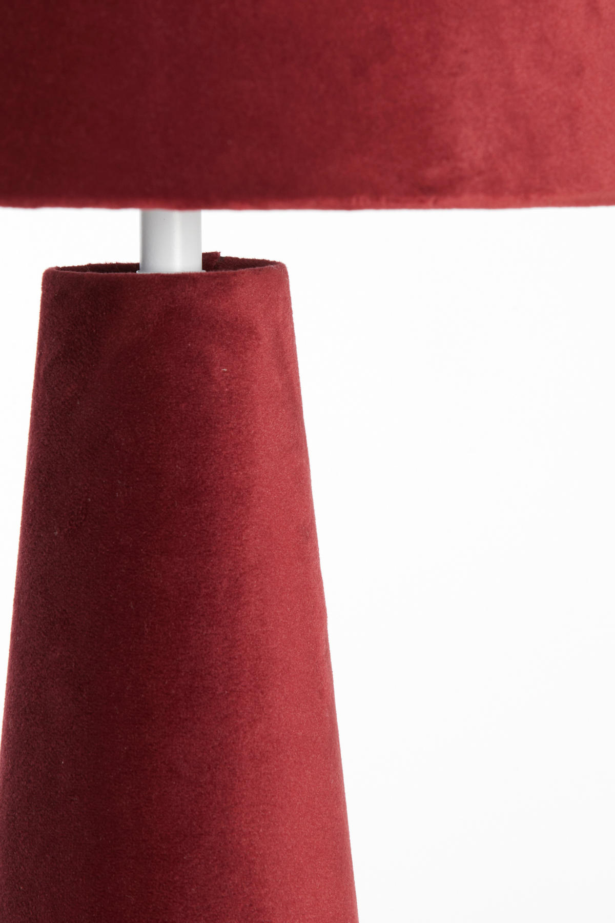TISCHLAMPE Devia Rot Ø30/61 cm - Rot, Textil (30/30/62.5cm) - Light & Living
