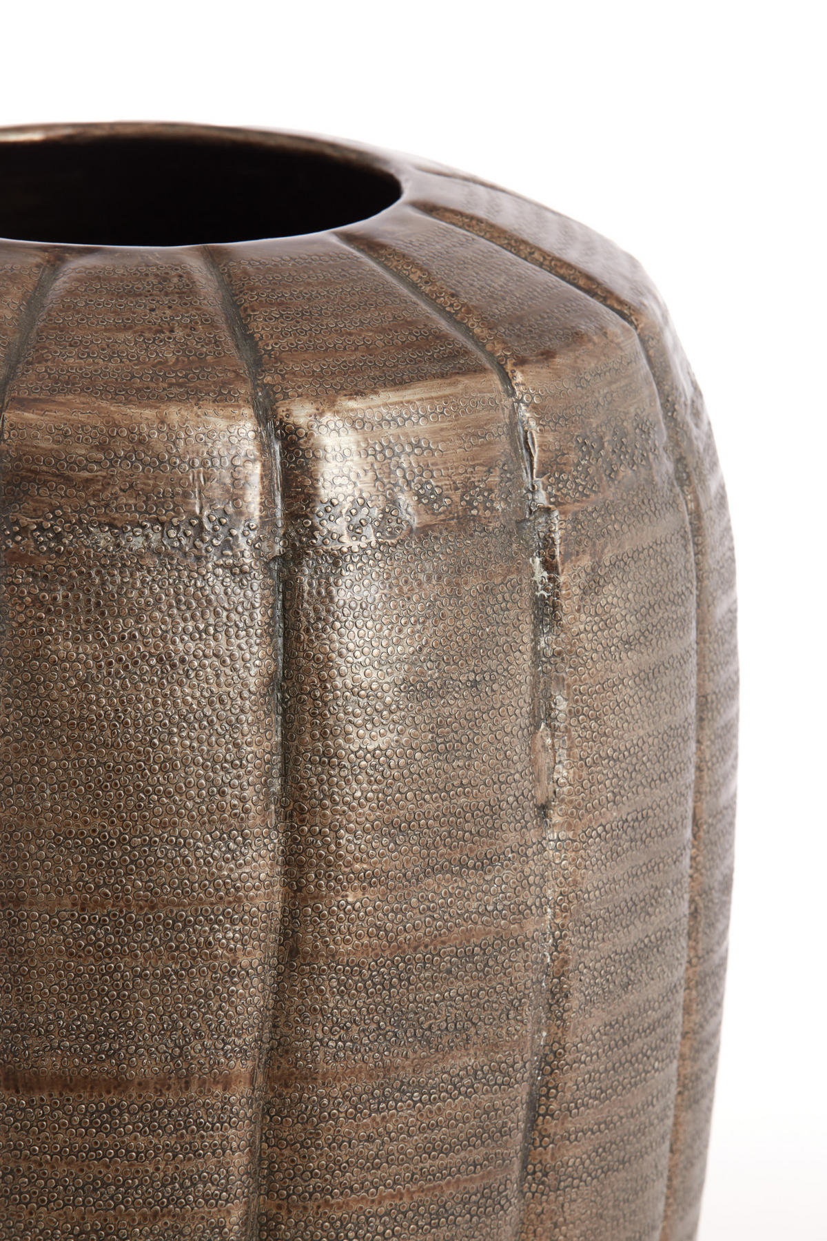 VASE Agnita Braun Ø35/63 cm - Braun, Metall (63cm) - Light & Living