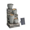 SOLAR-GARTENBRUNNEN 79 cm - Grau, Kunststoff (35/40/79cm) - Teamson Home