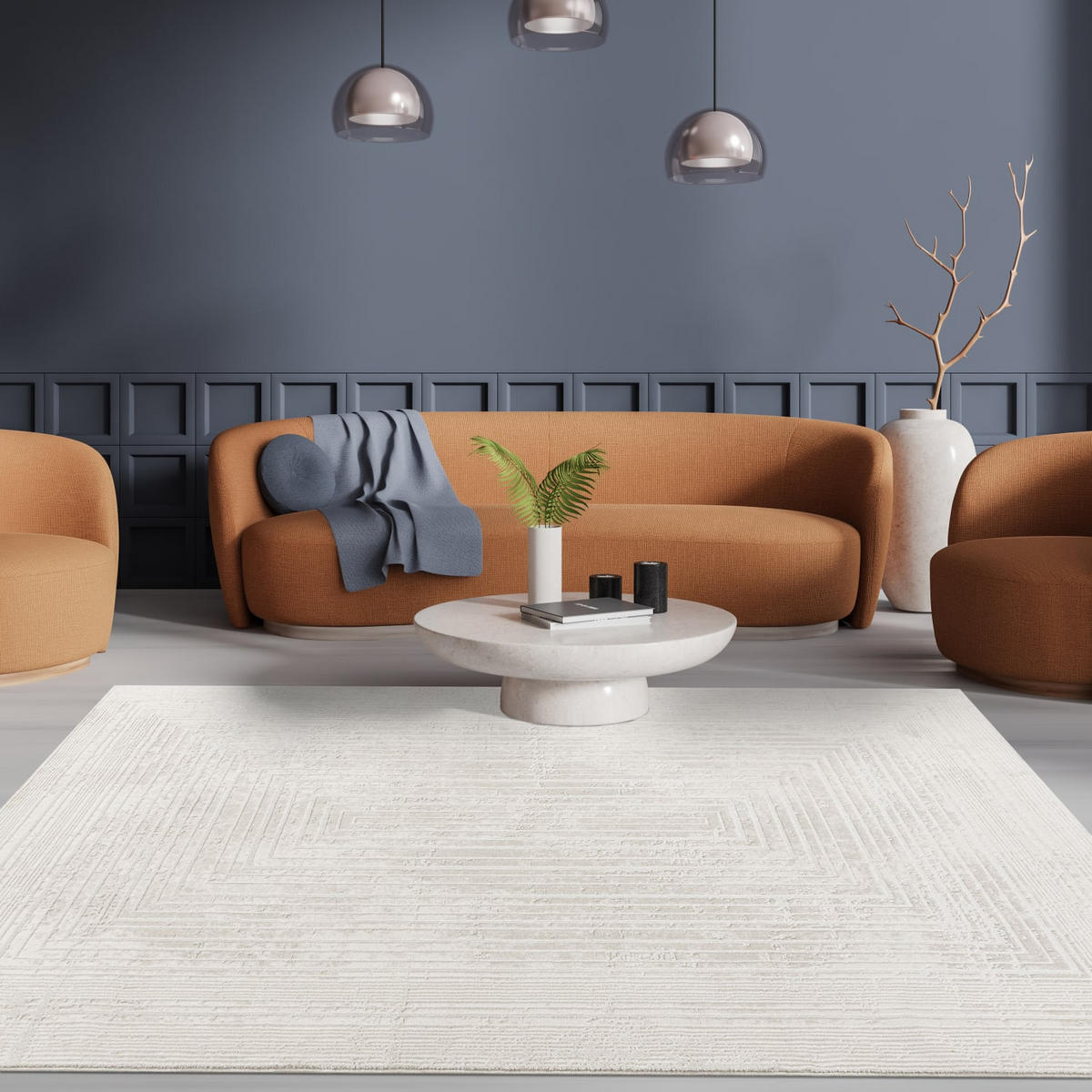 KURZFLORTEPPICH 120/170 cm Mykonos 873 - Creme, Kunststoff (120/170cm) - Paco Home