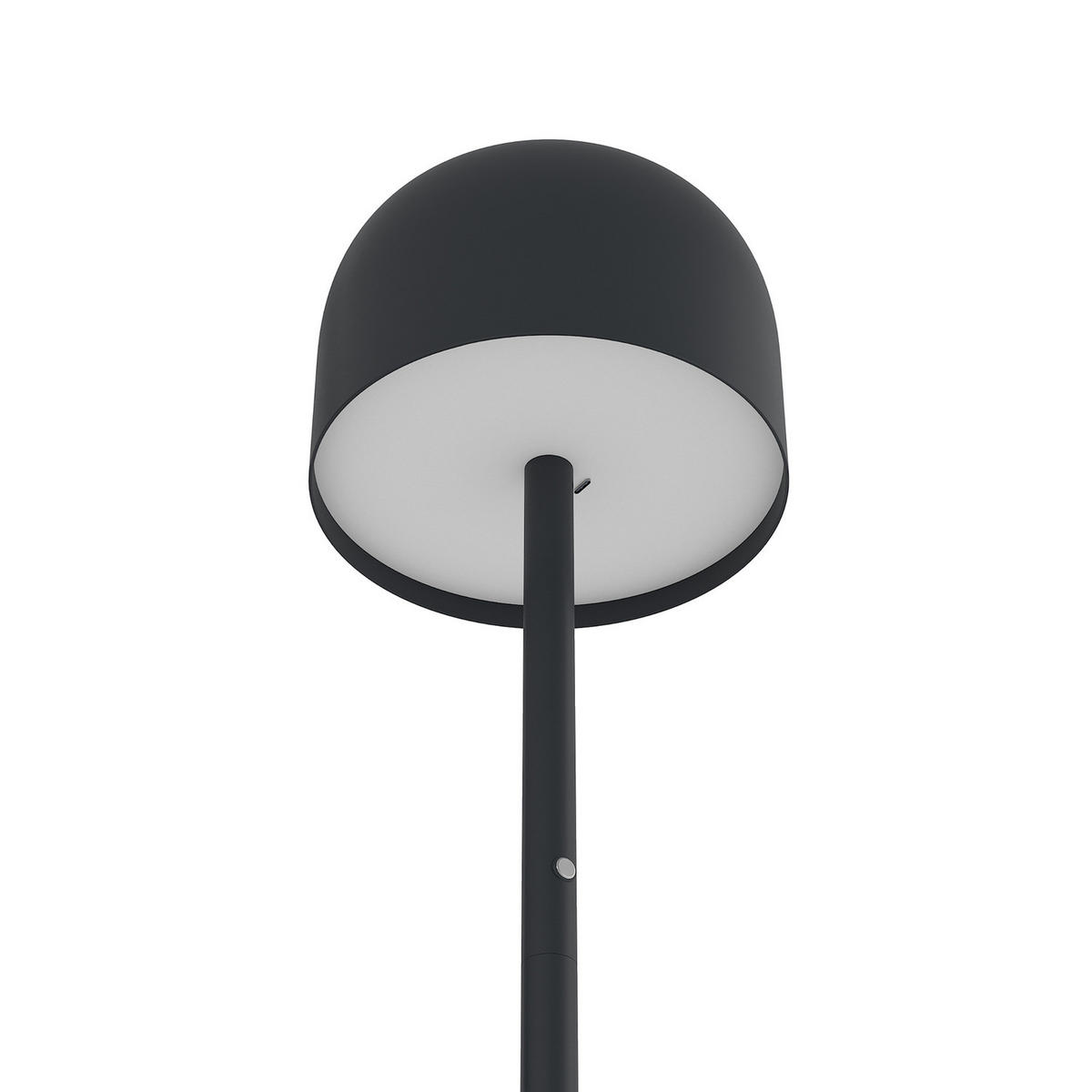 AKKU-STEHLEUCHTE - Eisen / Schwarz - Schwarz, Metall (13/13/140cm) - home24