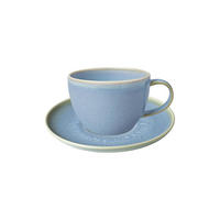 KAFFEETASSE MIT UNTERTASSE Crafted Blueberry 170 ml 2er Set - Hellblau, Keramik (14.9/8.4/14.9cm) - like.Villeroy & Boch