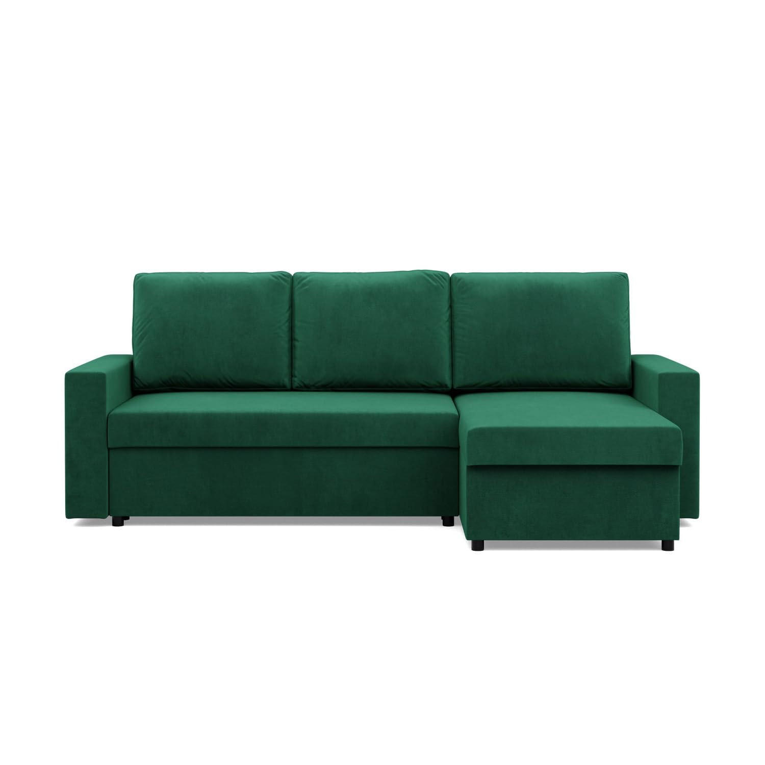 ECKSOFA MIT SCHLAFFUNKTION NEO, Grün - Grün, Textil (231/140cm) - Mebligo