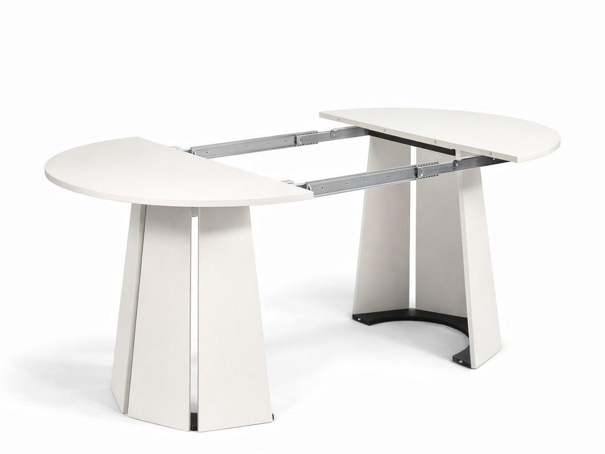 ESSTISCH Alice 180 x 100 x 76,8 cm Ovaler mit Ausziehfunktion, kaschmir - Kaschmir, Metall (100/180/75cm) - Margaret Hadas24