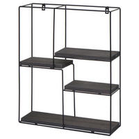 WANDREGAL Grau - Grau, Holz (40/51/11cm) - MCW