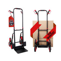 TREPPENSTEIGER Sackkarre Taurus 250 115x52x63cm Traglast 250kg Stahlrahmen Rot-Schwarz - Schwarz, Metall (63/52/115cm) - PROREGAL