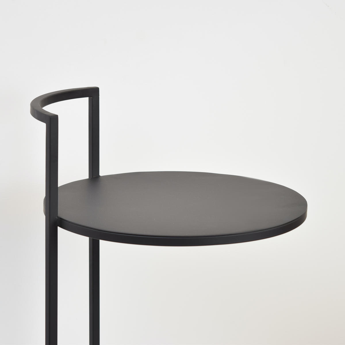 BEISTELLTISCH Jimmy Schwarz - Schwarz, Metall (35/35/66cm) - LOFT42