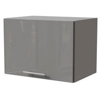 KLAPPHÄNGESCHRANK Essen W4B/50 Grau Hochglanz / Grau Matt 50 / 32,5 / 36cm - Grau, Holz/Holzwerkstoff (50/36/32.5cm) - Feldmann-Wohnen