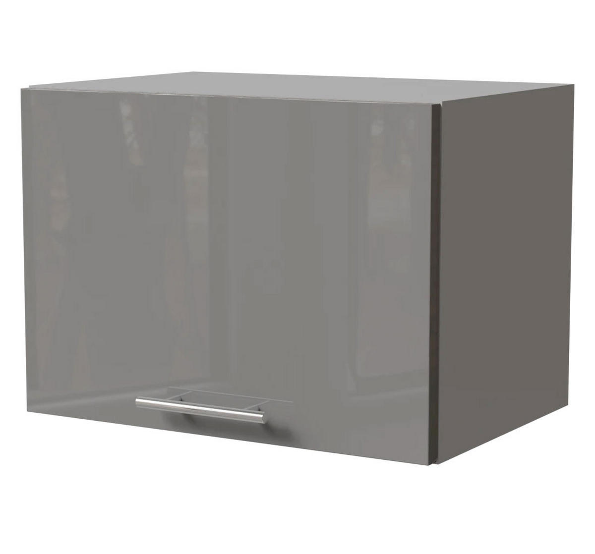 KLAPPHÄNGESCHRANK Essen W4B/50 Grau Hochglanz / Grau Matt 50 / 32,5 / 36cm - Grau, Holz/Holzwerkstoff (50/36/32.5cm) - Feldmann-Wohnen