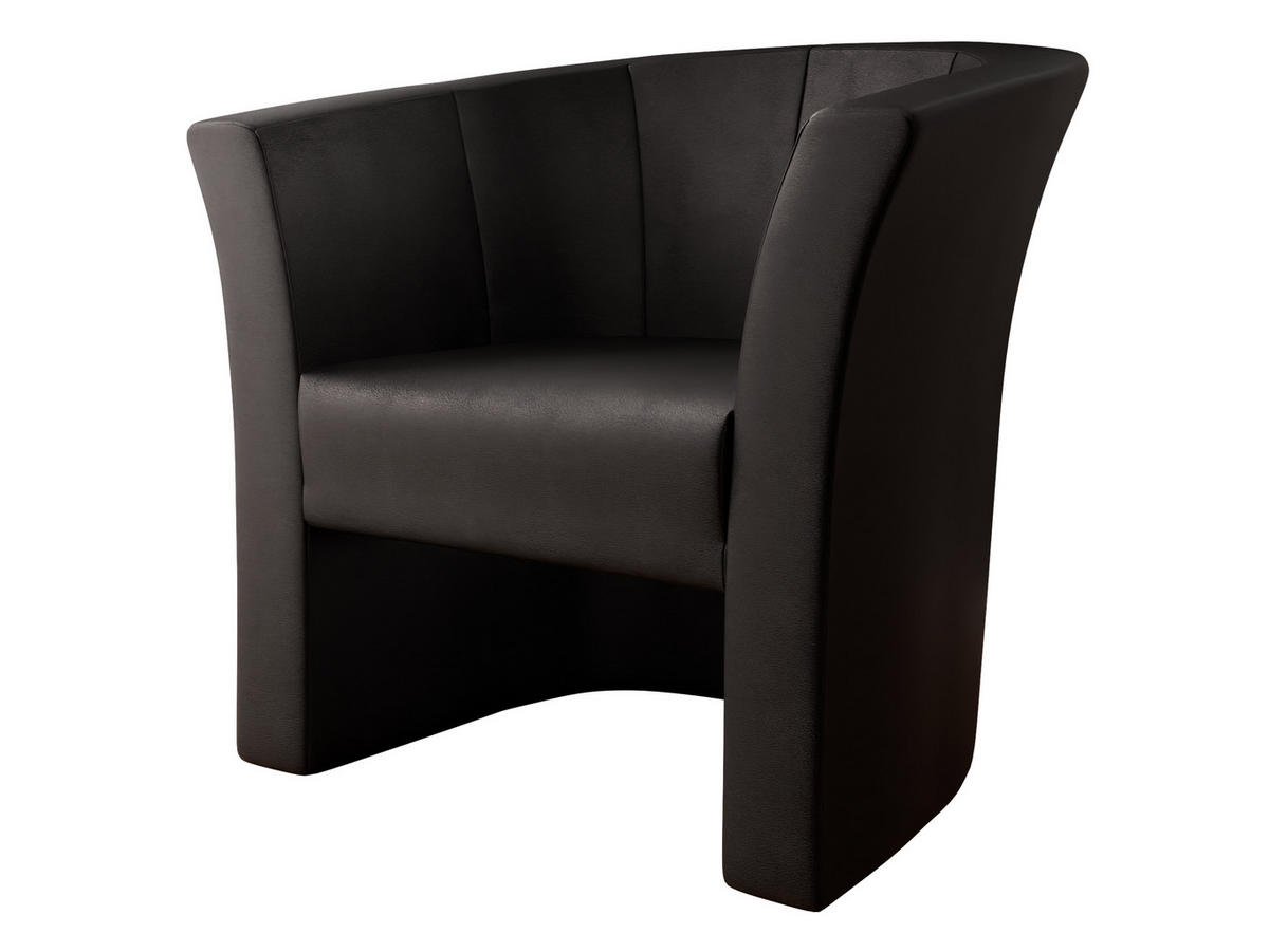 SESSEL Niko - Schwarz, Holzwerkstoff/Kunststoff (71/76/65cm) - MIRJAN24