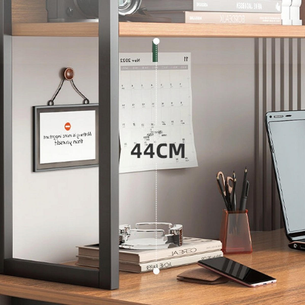 SCHREIBTISCH, braun 150x120x50cm - Braun, Holzwerkstoff (50/120/150cm)