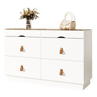 SIDEBOARD 120/78/40 cm Weiß aus Glas und Spanplatte mit 6 Schubladen - Weiß, Glas (40/78/120cm) - OKMYHOME
