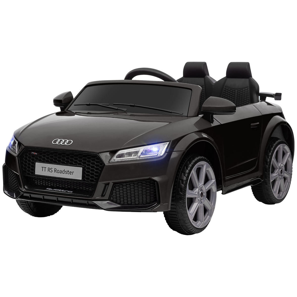 KINDER-ELEKTROAUTO DE-06122 Audi TT RS lizenziert mit Fernbedienung Schwarz - Schwarz, Kunststoff/Metall (102/60/44cm) - ComfortXL
