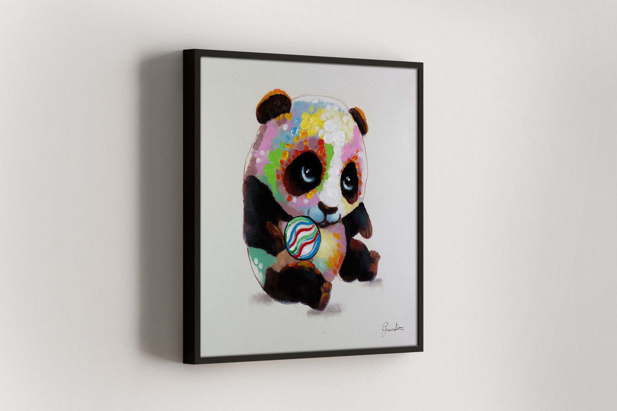 RUČNE MAĽOVANÝ AKRYLOVÝ OBRAZ 60/60 cm, viacfarebný, abstraktný dekoratívny motív - viacfarebná, drevo/textil (60/60cm) - KUNSTLOFT