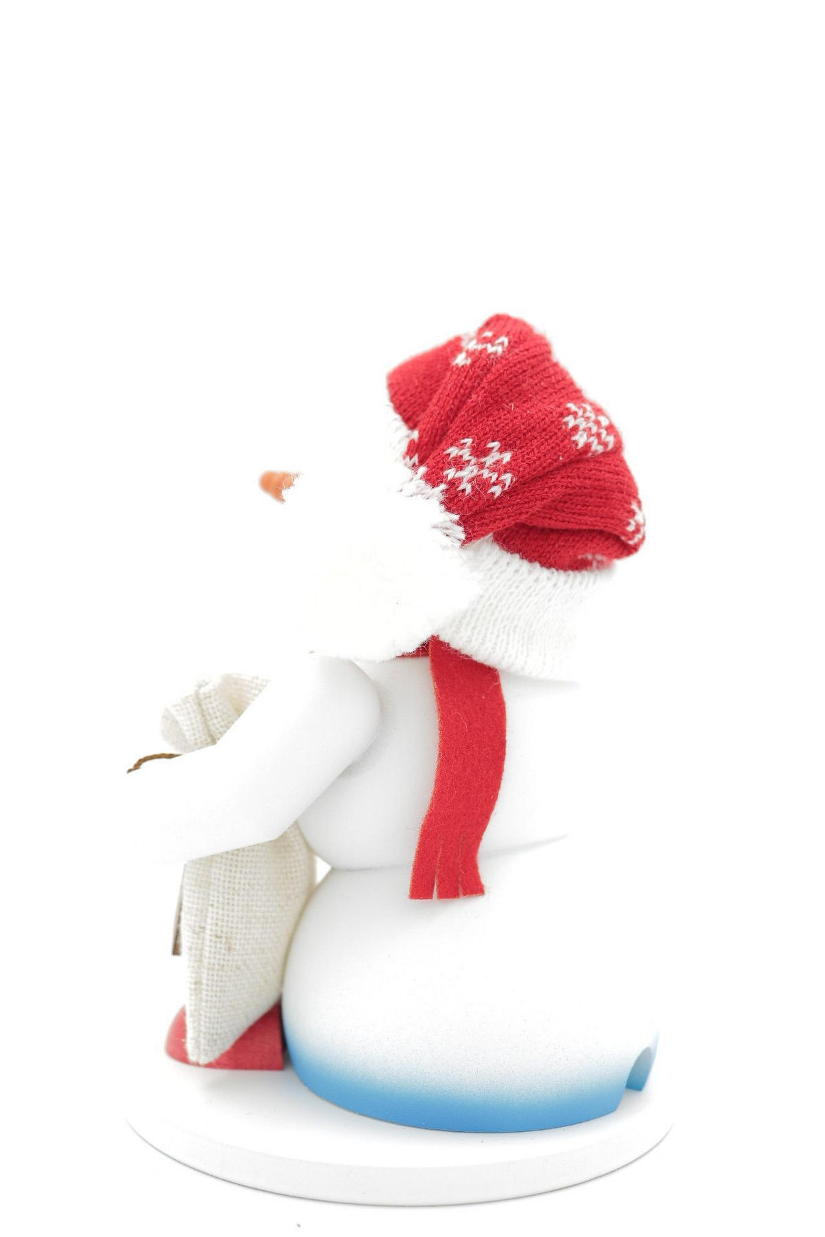RAUCHFIGUR Schneemann Weiß Weihnachtsmann 19 cm - Multicolor, Holz (15/19/0.1cm)