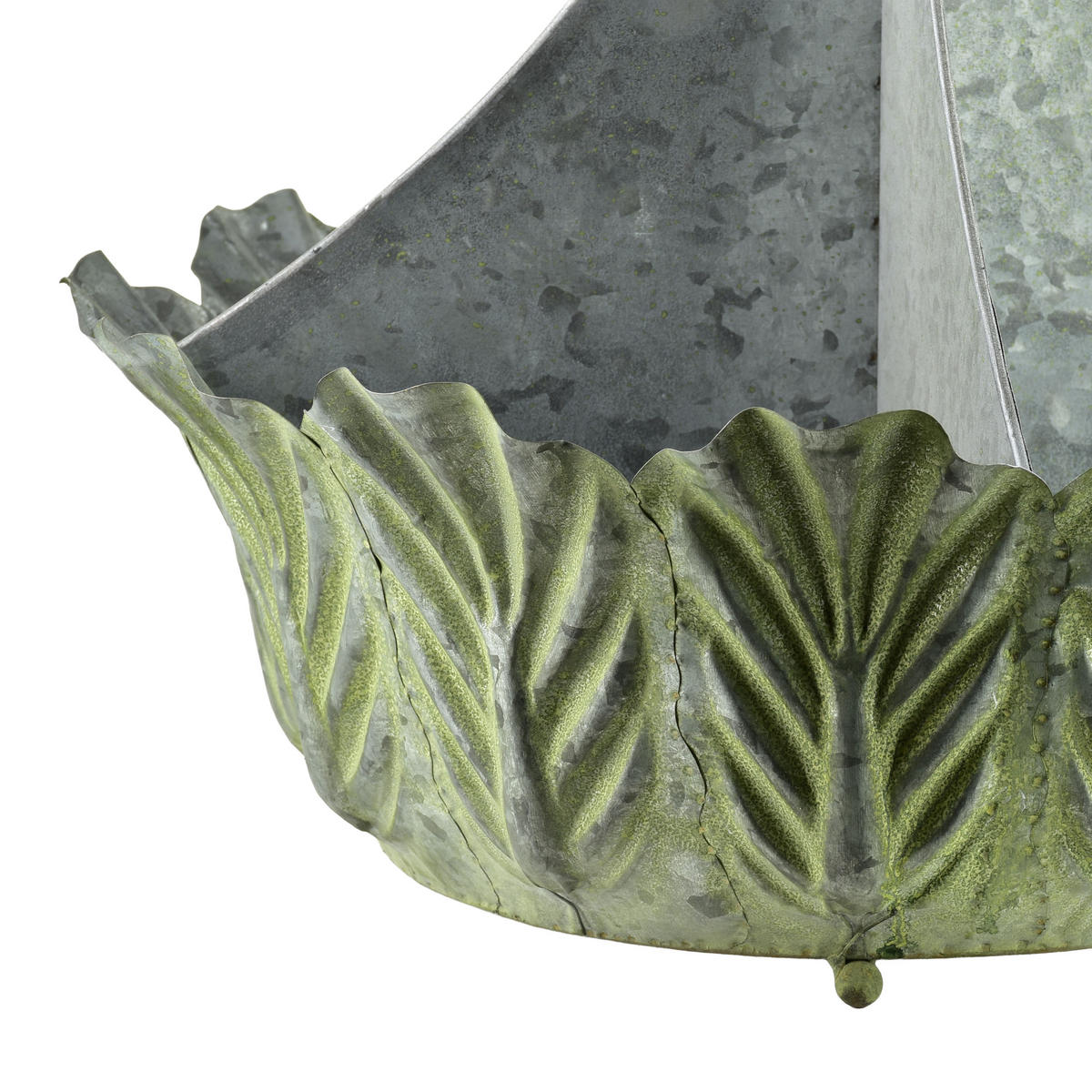 BLUMENTOPF Marina Grün 40/40/45 cm Metall - Grün, Metall (40/45/40cm) - Mondex