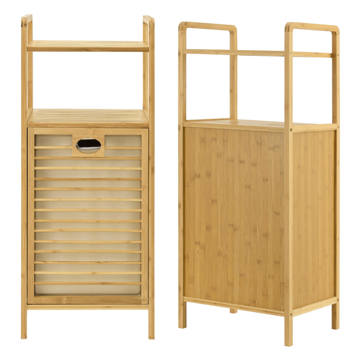WÄSCHEREGAL Rendalen - Naturfarben, Holz (40/95/30cm) - [en.casa]