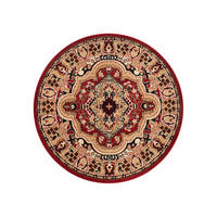 TEPPICH ATLAS rund rot medaillon 160/160 cm - Rot, Textil (160/160cm) - Tapiso