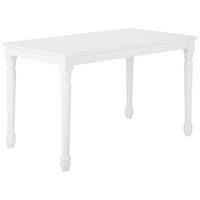 ESSTISCH 120/75/75 cm Weiß Rechteckig Cary - Weiß, Holzwerkstoff (120/75/75cm) - Beliani
